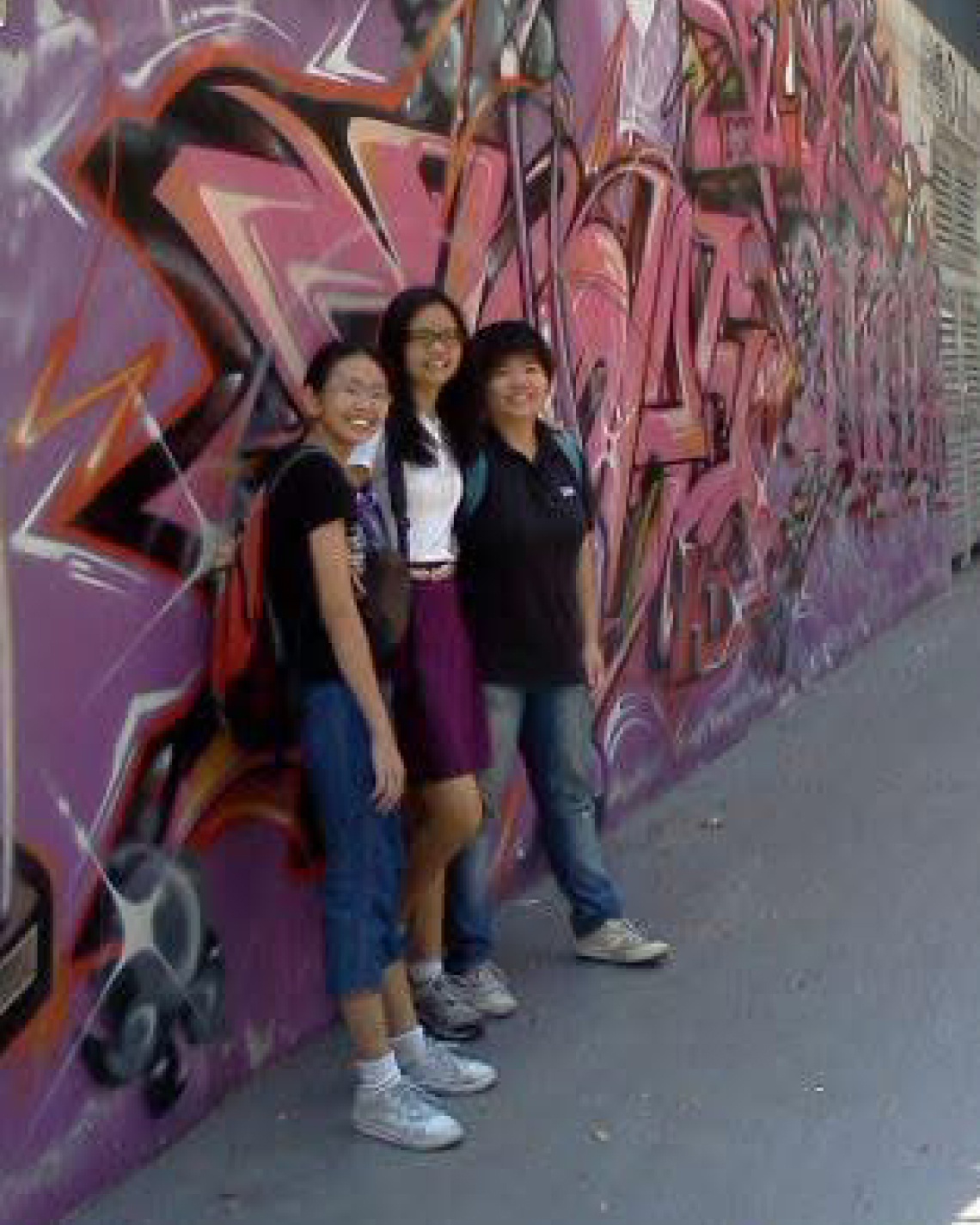 Carmen with secondary school best friends