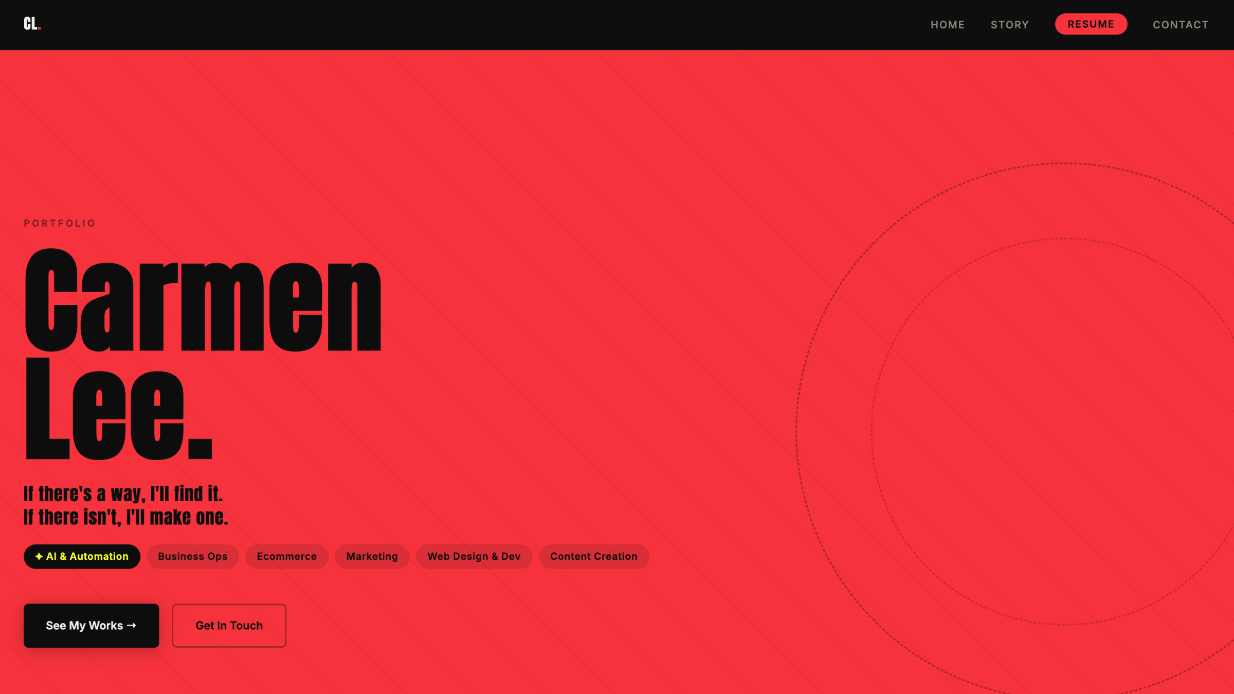 Homepage hero